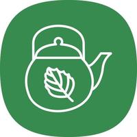 Tea Pot Vector Icon Design