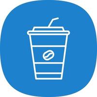 Iced Coffee Vector Icon Design