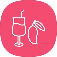 Mango Juice Vector Icon Design