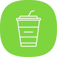 Milkshake Vector Icon Design