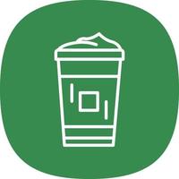 diseño de icono de vector de capuchino