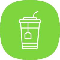 Ice Tea Vector Icon Design