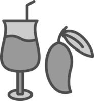 Mango Juice Vector Icon Design