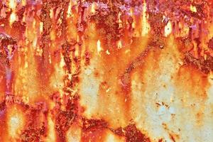 Detailed close up surface of rusty metal and steel with lots of corrosion in high resolution photo