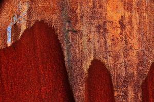 Detailed close up surface of rusty metal and steel with lots of corrosion in high resolution photo