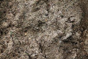 Detailed close up view on a brown sand ground texture photo