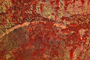 Detailed close up surface of rusty metal and steel with lots of corrosion in high resolution photo