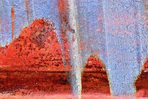 Detailed close up surface of rusty metal and steel with lots of corrosion in high resolution photo