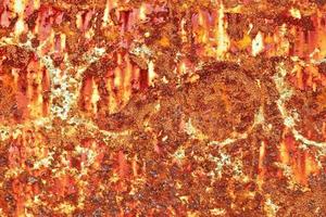 Detailed close up surface of rusty metal and steel with lots of corrosion in high resolution photo