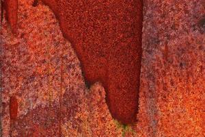 Detailed close up surface of rusty metal and steel with lots of corrosion in high resolution photo