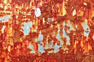 Detailed close up surface of rusty metal and steel with lots of corrosion in high resolution photo