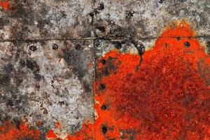 Detailed close up surface of rusty metal and steel with lots of corrosion in high resolution photo