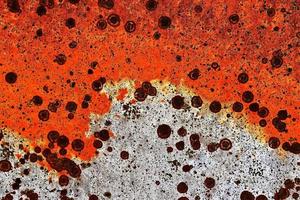 Detailed close up surface of rusty metal and steel with lots of corrosion in high resolution photo