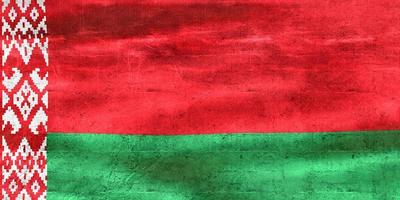 Belarus flag - realistic waving fabric flag photo