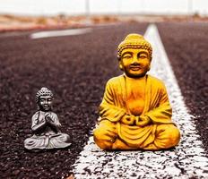 Small Buddha statues photo