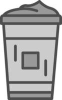 diseño de icono de vector de capuchino