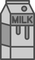 Milk Box Vector Icon Design