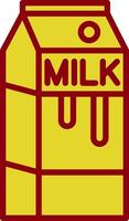 Milk Box Vector Icon Design