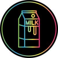 Milk Box Vector Icon Design