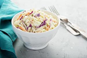 Traditional cole slaw salad photo