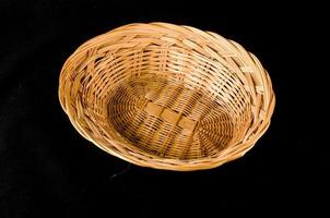 Wicker decorative basket photo