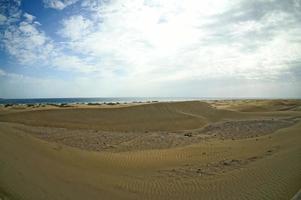 Desert landscape in Morocco photo