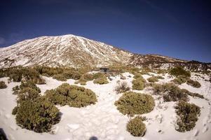 Snowy mountain view photo