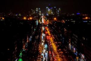 Paris city at night photo