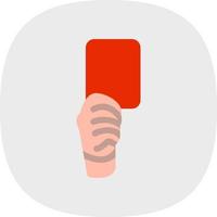 Red Card Vector Icon Design