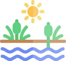 Swamp Glyph Icon vector