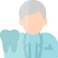 Male Dentist Vector Icon Design