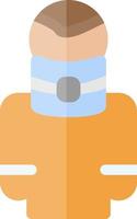 Broken Neck Vector Icon Design