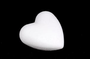 White Polystyrene Heart photo