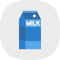 Milk Box Vector Icon Design