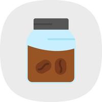 Coffee Jar Vector Icon Design