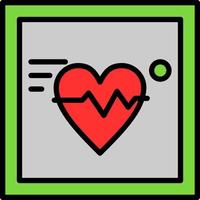 Electrocardiogram Vector Icon Design