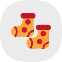 diseño de icono de vector de calcetines de bebé