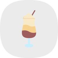 Latte Macchiato Vector Icon Design