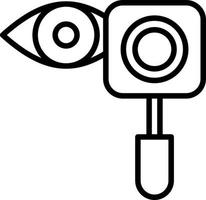 Eye Examination Vector Icon Design