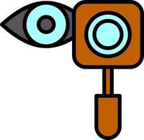 diseño de icono de vector de examen ocular