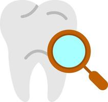 diseño de icono de vector de chequeo dental