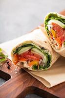 wrap vegetal vegano foto