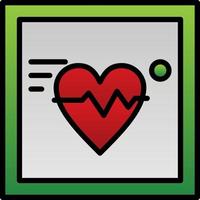 Electrocardiogram Vector Icon Design