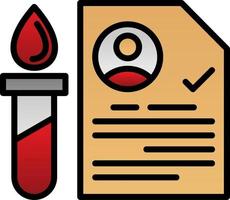 Blood Test Vector Icon Design