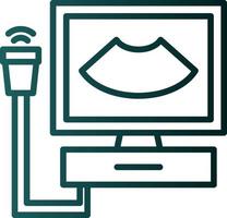 Ultrasonography Vector Icon Design