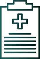 diseño de icono de vector de informe médico