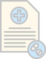 Prescription Vector Icon Design