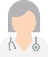 Female Doctor Vector Icon Design