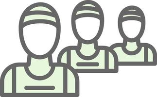 Patients Waiting Vector Icon Design