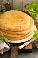 Flatbreads with cheese filling photo